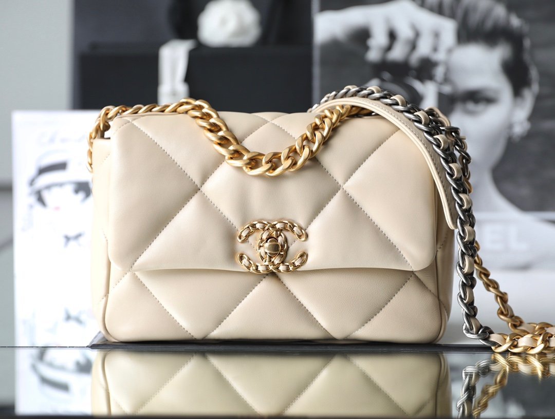 CHANEL Small 19 Flap Bag detail image 1 sourced from womanlvbag.com