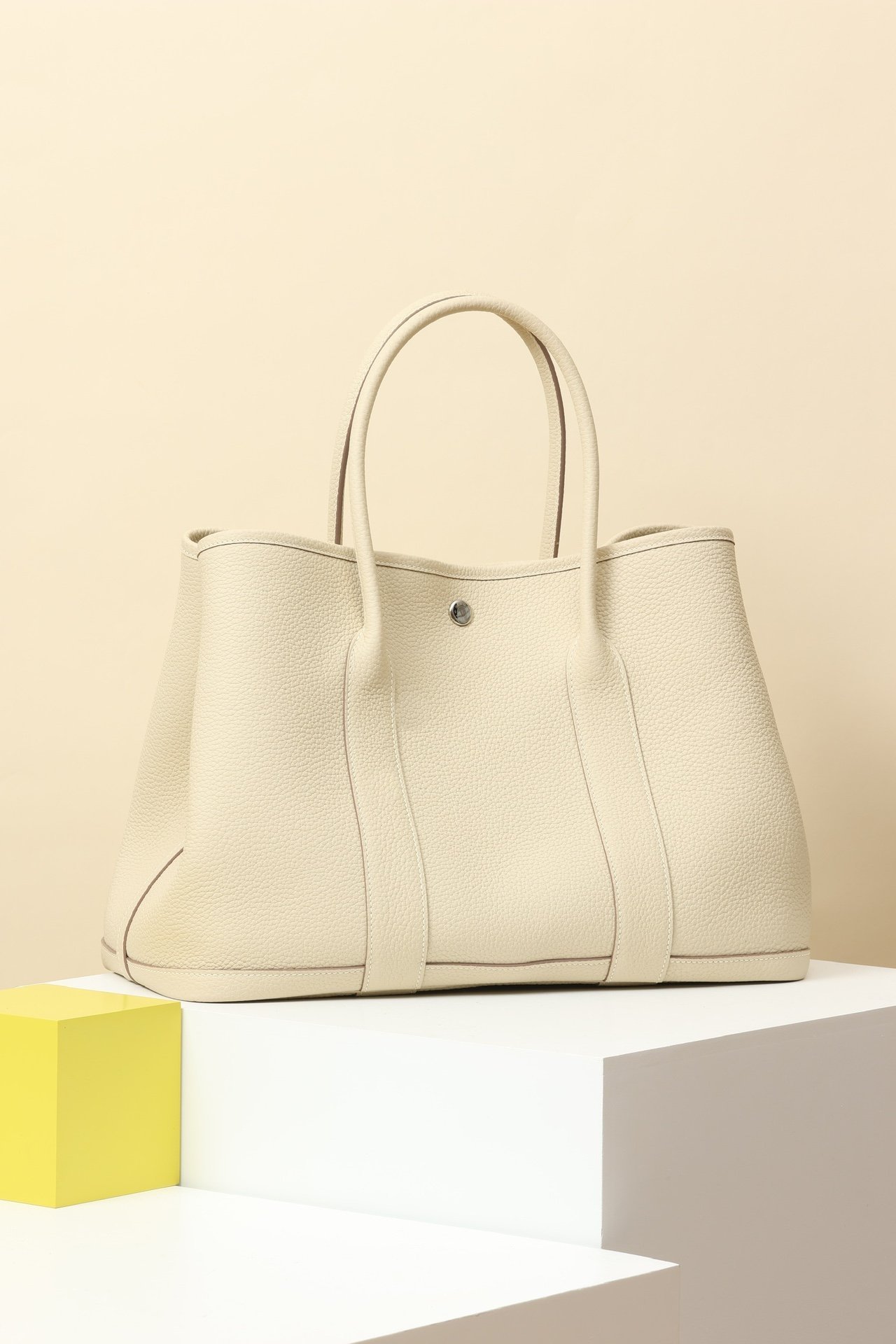 Hermès Garden Party 36 – Negonda Craie (10) PHW detail image 2 sourced from womanlvbag.com