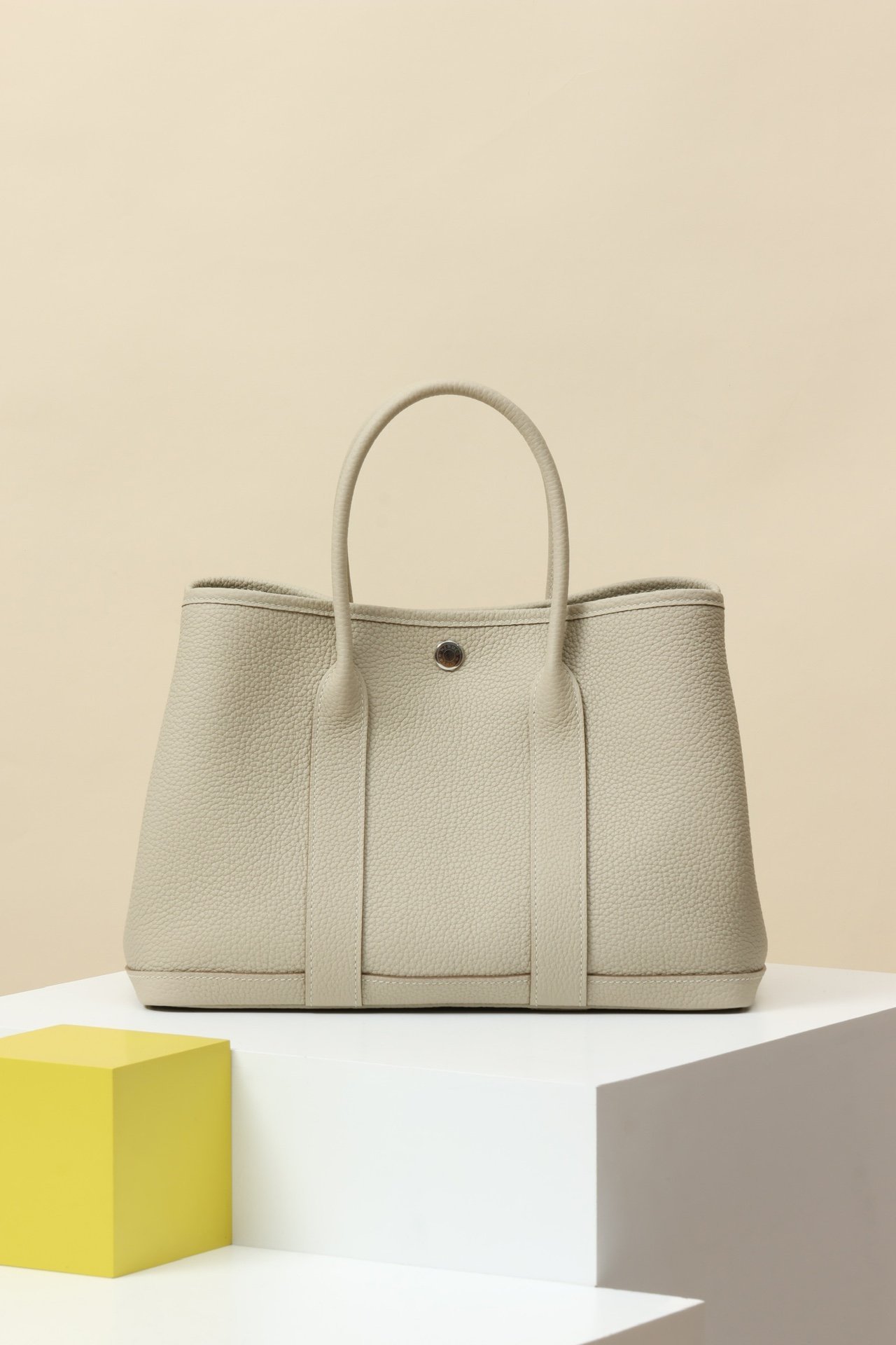 Hermès Garden Party 30 – Negonda Béton (8L) PHW detail image 1 sourced from womanlvbag.com