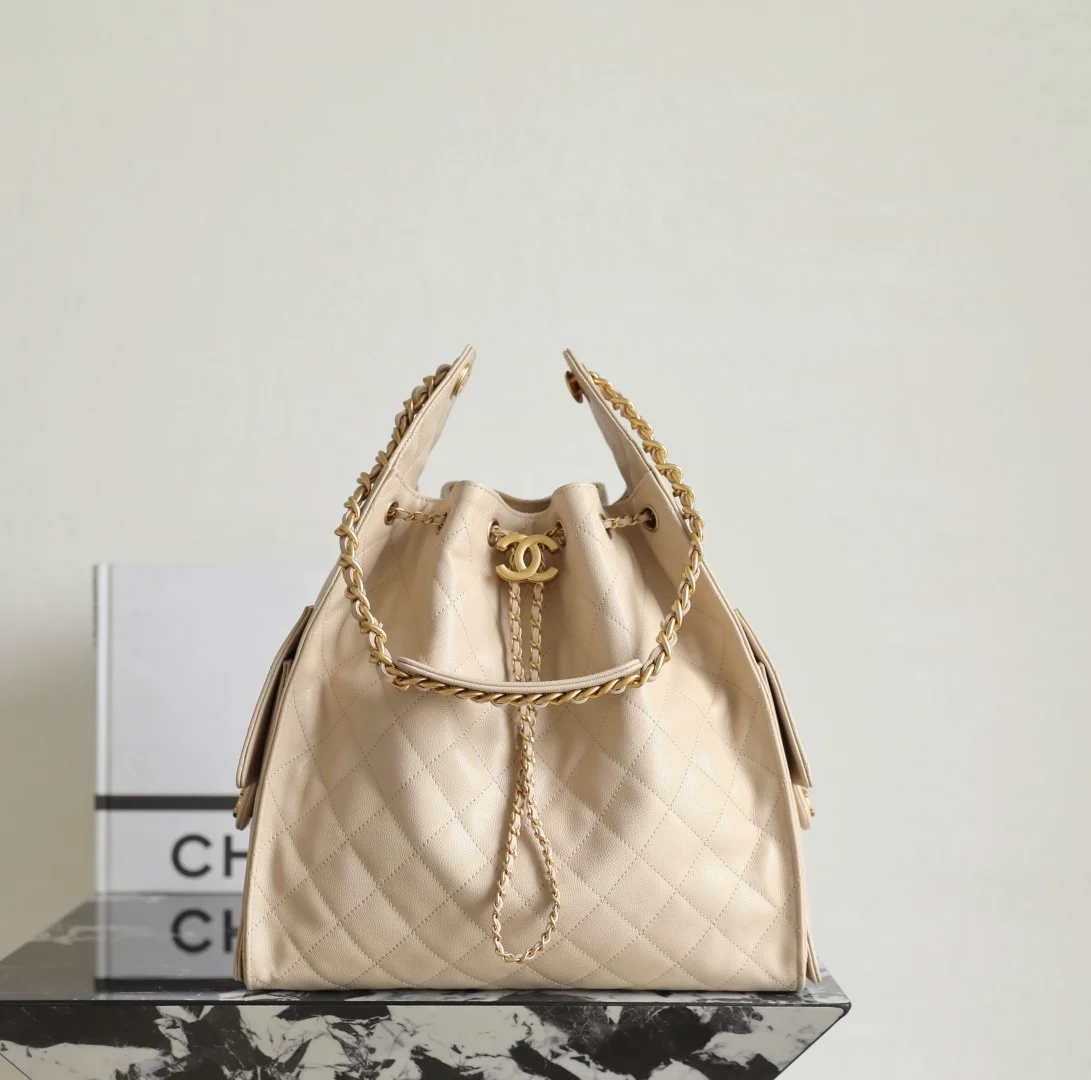 Chanel 25 Medium Hobo Bag light apricot trending 2026 view 1